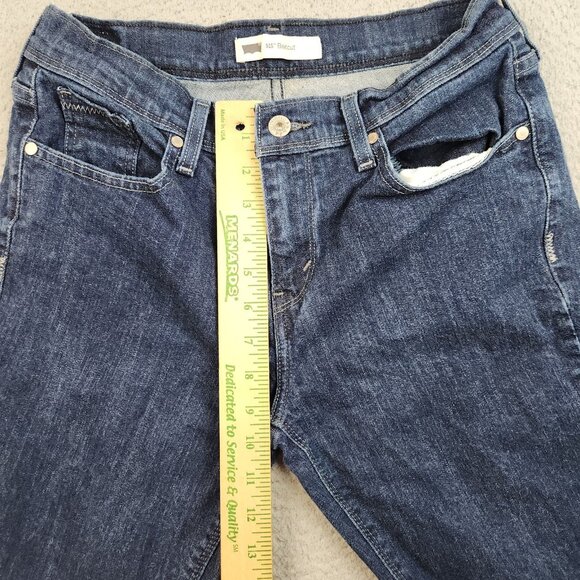 Levi's Jeans Womens Size 8M Curvy Bootcut Mid Rise 515 Stretch Blue Denim Ladies - Picture 7 of 11